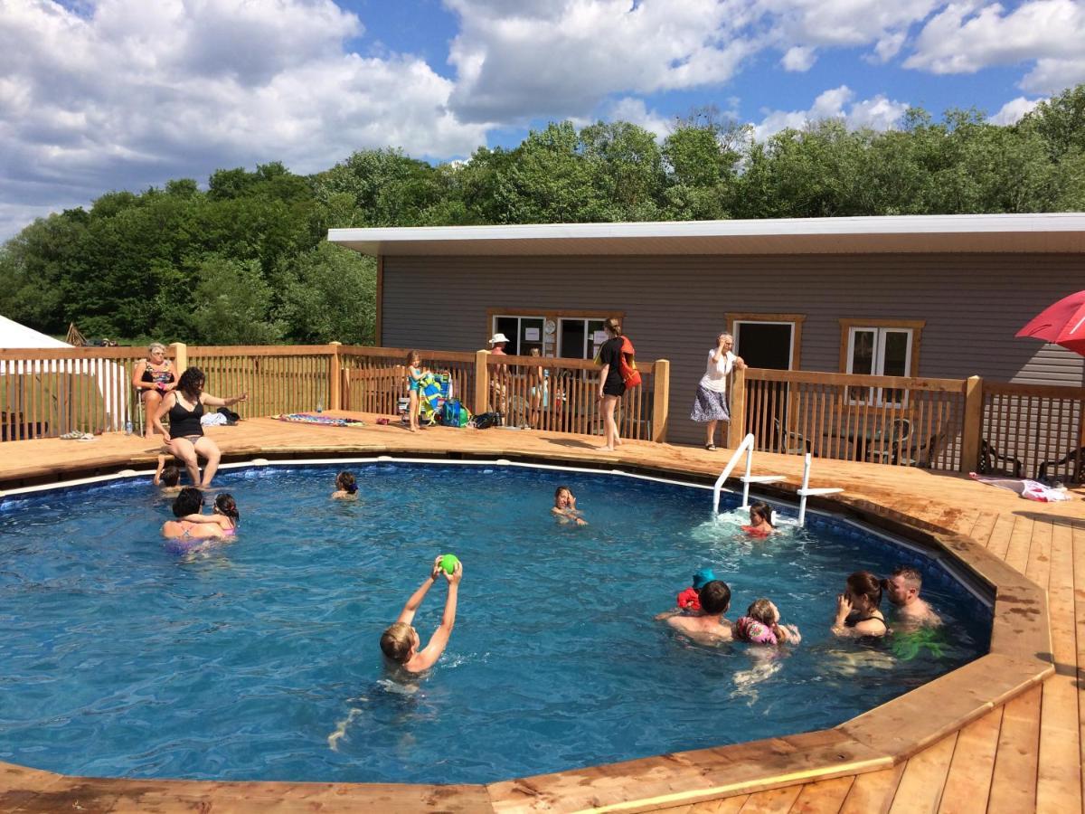 Camping Chalets Lac St-Augustin Quebec Exteriér fotografie